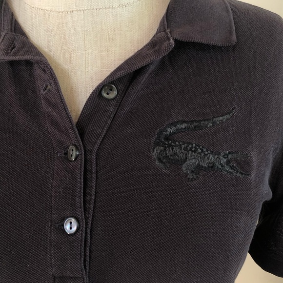 Lacoste vintage black polo t-shirt - Picture 5 of 8